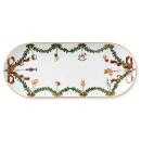 Royal Copenhagen Star Fluted Christmas Ovale Platte 39 cm