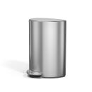 Simplehuman Halbrunder Treteimer 6 l Edelstahl...