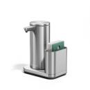 Simplehuman Wiederaufladbarer Sensorspender mit Caddy Edelstahl Gebürstet 266 ml