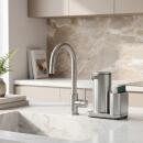 Simplehuman Wiederaufladbarer Sensorspender mit Caddy Edelstahl Gebürstet 266 ml