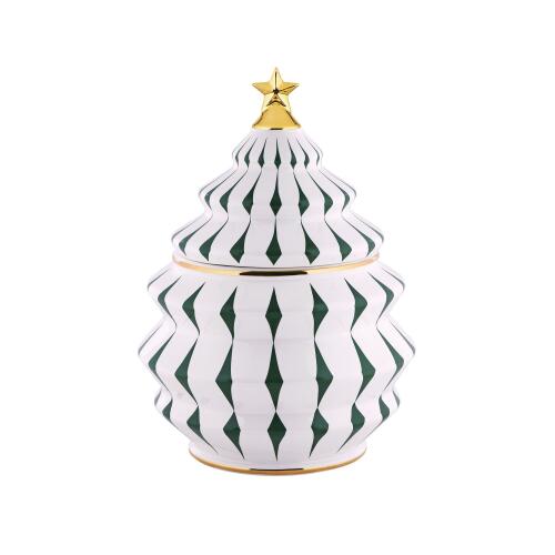 Alessi Delight Porzellan- Keksdose Grün