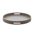 Mojoo Mattes Lacktablett mit Griff Warm Grey 40 cm