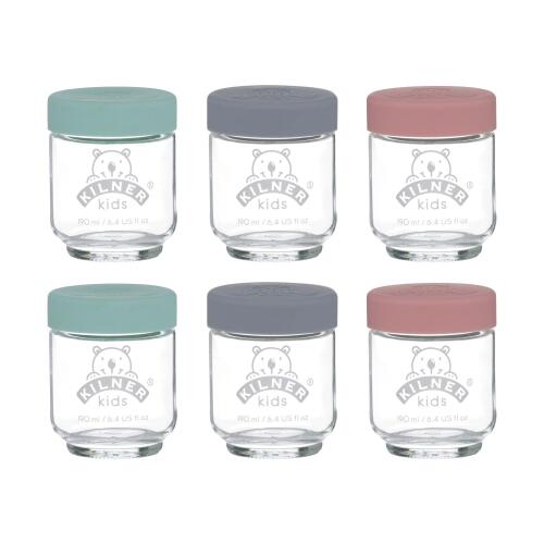 Kilner Babygläser 190 ml 6er Set (1 Glas fehlt)