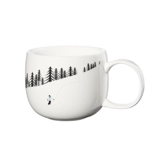ASA Joy Snow Tracks Henkelbecher Snowboarding 400 ml