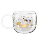ASA Xmas Glas-Henkelbecher Leaves 400 ml