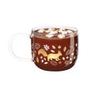 ASA Xmas Glas-Henkelbecher Leaves 400 ml