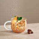 ASA Xmas Glas-Henkelbecher Leaves 400 ml