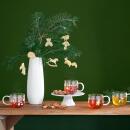 ASA Xmas Glas-Henkelbecher Leaves 400 ml