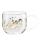 ASA Xmas Glas-Henkelbecher Leaves 400 ml