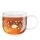 ASA Xmas Glas-Henkelbecher Leaves 400 ml