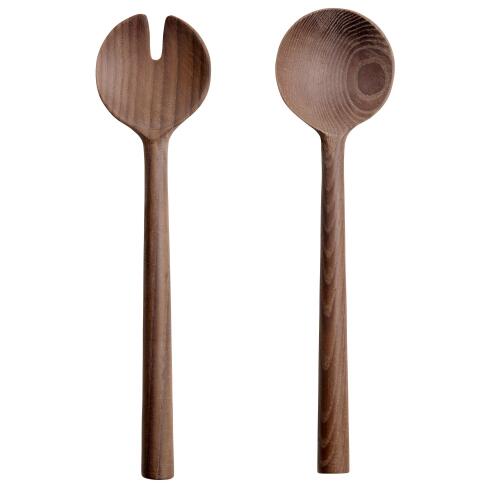 ASA Wood Salatbesteck Eschenholz