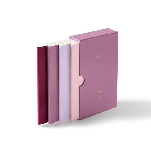 Leuchtturm1917 Quarterly Tageskalender 2027 Pocket A6 Shades of Rose 4er Pack
