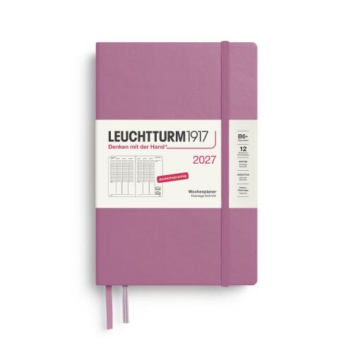 Leuchtturm1917 Wochenplaner 2027 Paperback B6 Hardcover Dusty Rose