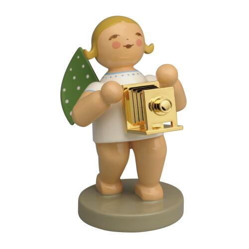 Wendt & Kühn Goldedition No 19 Chronist Engel mit Kamera Vergoldet Blond 650/302
