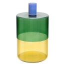 Remember Glasdose Milou Petrol-Gelb
