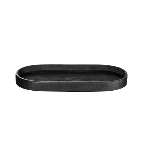 ASA Wood Holztablett Oval Schwarz 37,5 cm