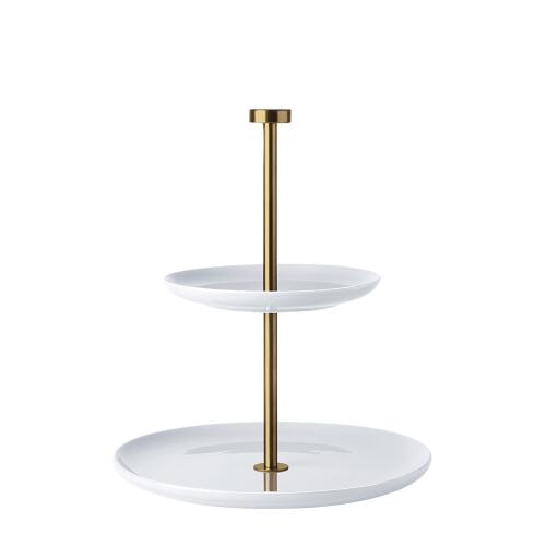 ASA Grande Flache Etagere Gold 2-stufig