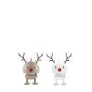 Hoptimist Reindeer Bumble XS Latte & White 2er Set
