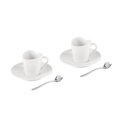 Alessi To Geschenkset mit zwei Espressotassen und Espressolöffeln