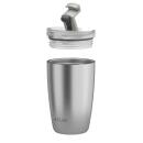 FLSK Cup Coffee to go-Becher 350 ml Edelstahl Gebürstet (Delle am unteren Rand)