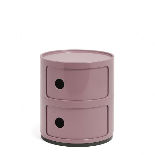 Kartell Componibili Container mit zwei Fächern Malve (leichte Kratzer Oberseite)