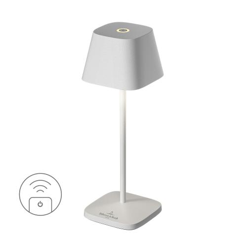 Sompex Akku-Tischleuchte Neapel Micro RC Weiß (OVP fehlt)