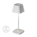 Sompex Akku-Tischleuchte Neapel Micro RC Weiß (OVP fehlt)