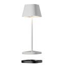 Sompex Akku-Tischleuchte Neapel Micro RC Weiß (OVP fehlt)