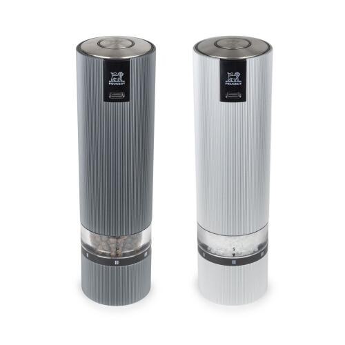 Peugeot Line Sense Duo Elektrische Pfeffer- und Salzmühle U’Select Z Carbon 20 cm