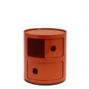 Kartell Componibili Container mit zwei Fächern Orange (Kratzer Oberseite)