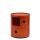 Kartell Componibili Container mit zwei Fächern Orange (Kratzer Oberseite)