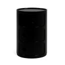 Kartell Componibili Container mit drei Fächern Schwarz (Retourware)