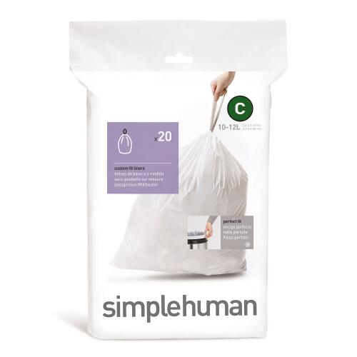 Simplehuman Passgenaue Müllbeutel Code C 20 Stück