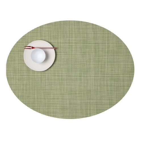 Chilewich Tischset Mini Basketweave Oval Dill