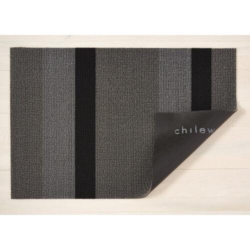 Chilewich Fußmatte Bold Stripe Silver Black 61 x 91 cm