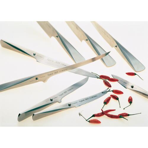 Chroma Type 301 P-05 Tranchiermesser – 19,3 Cm Klinge, Japanischer Stahl, Edelstahl-Griff, V-Schliff, Ergonomisch