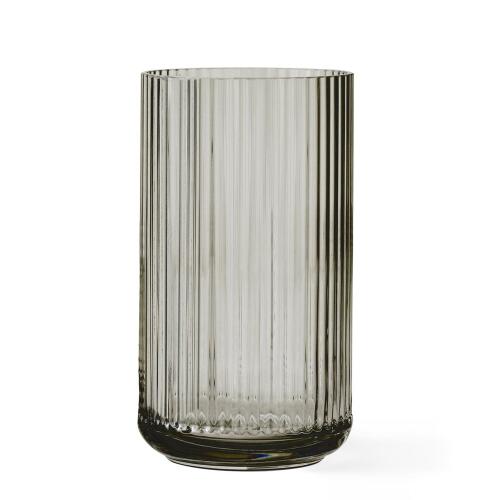 Lyngby Vase Glas Grey Smoke 31 cm
