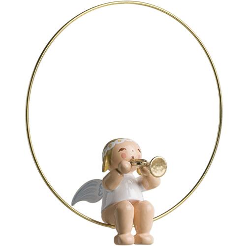 Wendt & Kühn Christbaumengel im Ring mit Trompete 6308/36
