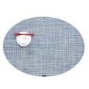 Chilewich Tischset Mini Basketweave Oval Chambray