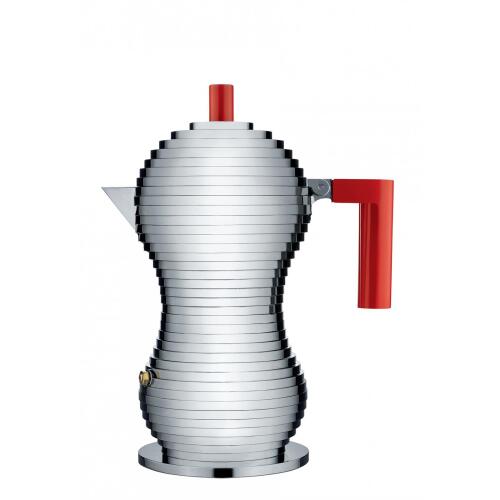 Alessi Espressokocher Pulcina Rot 150 ml für Induktion