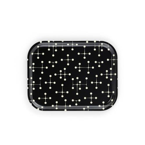 Vitra Classic Tray Dot Pattern Reverse Dark Black Medium 36 x 28 cm