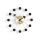 Vitra Ball Clock Black Brass