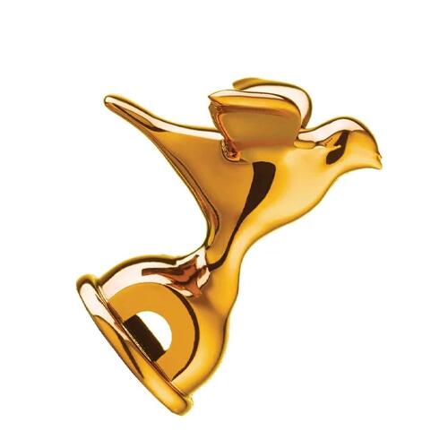 Alessi Ersatzflöte Vogel zu Michael Graves Wasserkessel 9093 Goldfarben