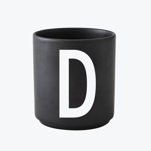 Design Letters Schwarzer Porzellanbecher D