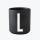 Design Letters Schwarzer Porzellanbecher L