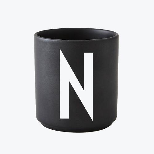 Design Letters Schwarzer Porzellanbecher N