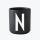 Design Letters Schwarzer Porzellanbecher N