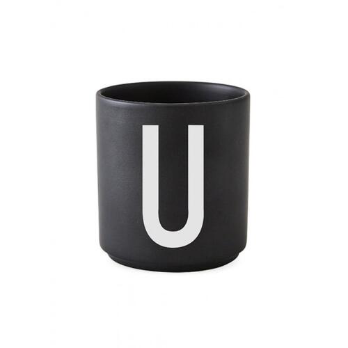 Design Letters Schwarzer Porzellanbecher U