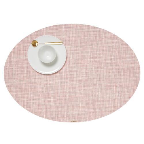 Chilewich Tischset Mini Basketweave Oval Blush