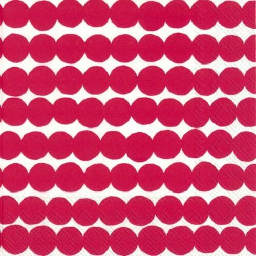 IHR Ideal Home Range Cocktail Servietten Räsymatto Red 25 x 25 cm